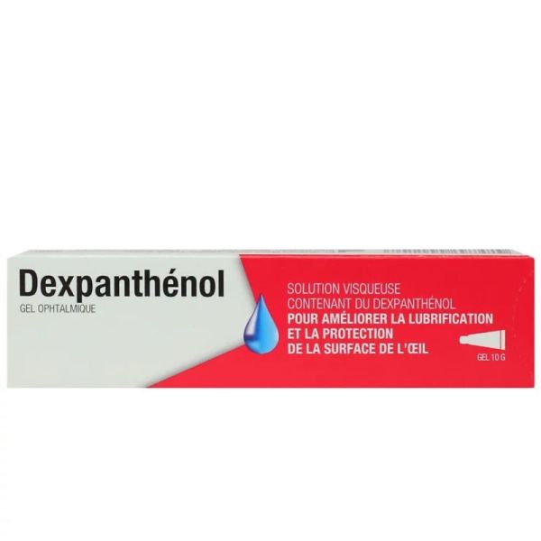 Gel ophtalmique - Dexpanthénol - Lubrification oeil - Tube 10G