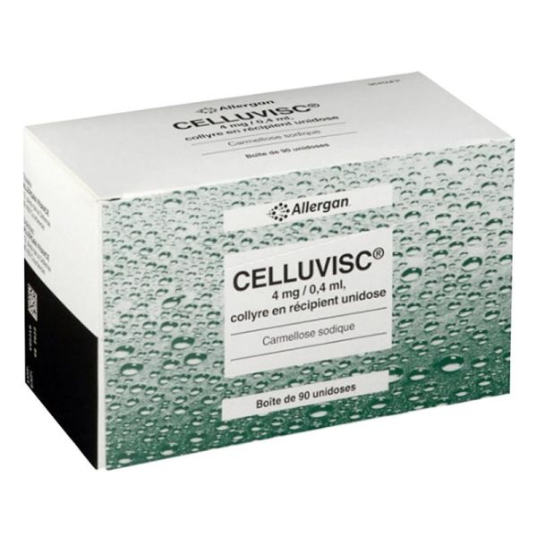 Celluvisc 4mg/0,4ml - Collyre Yeux secs - 90 unidoses