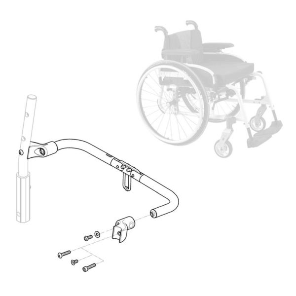 Renfort dorsal pliable pour dossier Fauteuil Roulant Manuel Action 5