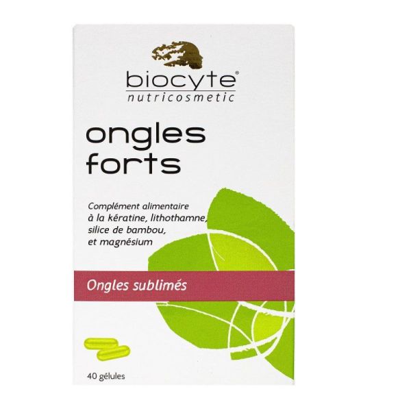 Biocyte Nutricosmetic - Ongles Forts - 40 capsules