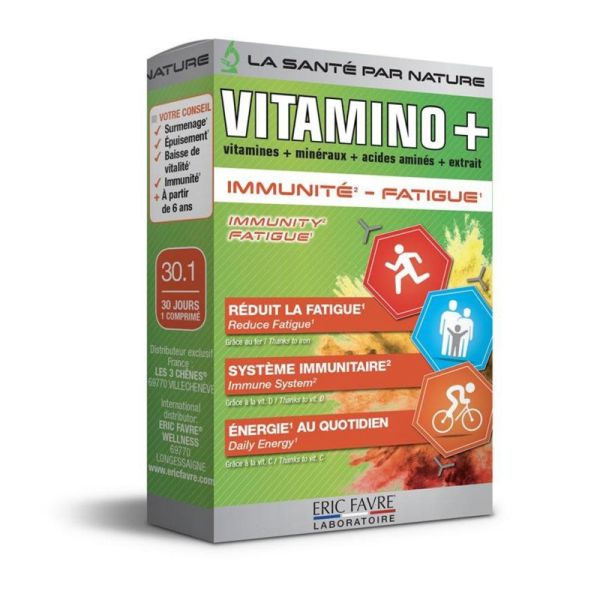 Vitamino+ - Fatigue Système immunitaire - 30 comprimés