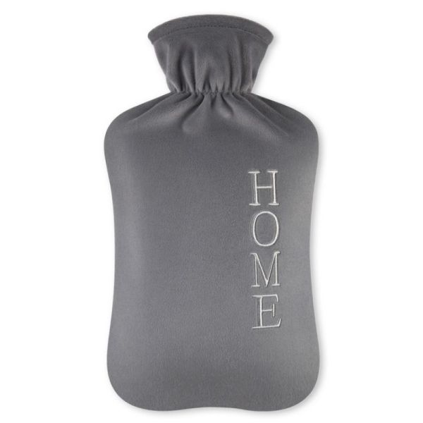 Bouillotte à Eau Déhoussable Adulte 2L - Gris - Home