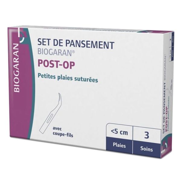 Set Pansements Post-opératoires - Petites Plaies suturées non infectées - 3 soins complets