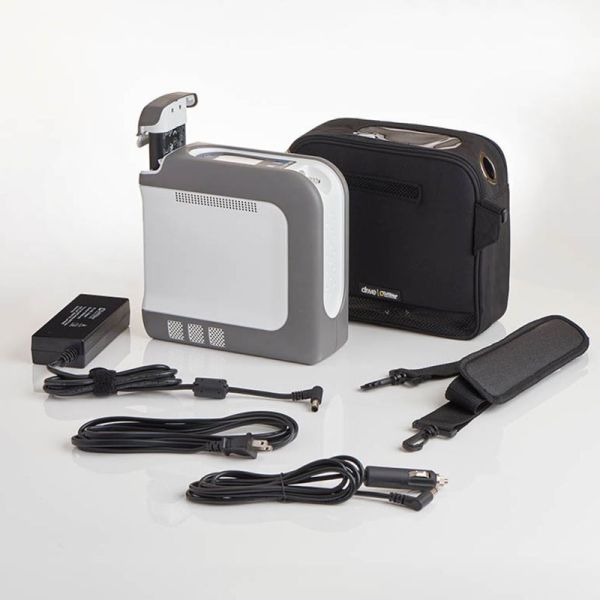 Concentrateur d'oxygène portable IGo2 avec batterie et sacoche