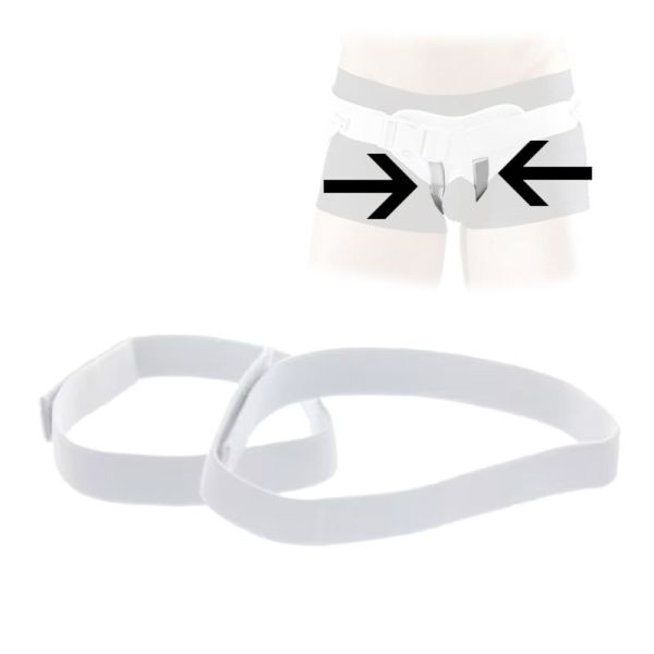 Sous-Cuisses pour Bandage Herniaire Blanc 6116 - Par 2