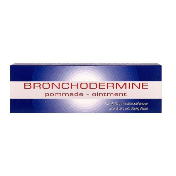 Bronchodermine Pommade Ointment - Décongestion des bronches - Tube 60g avec doseur