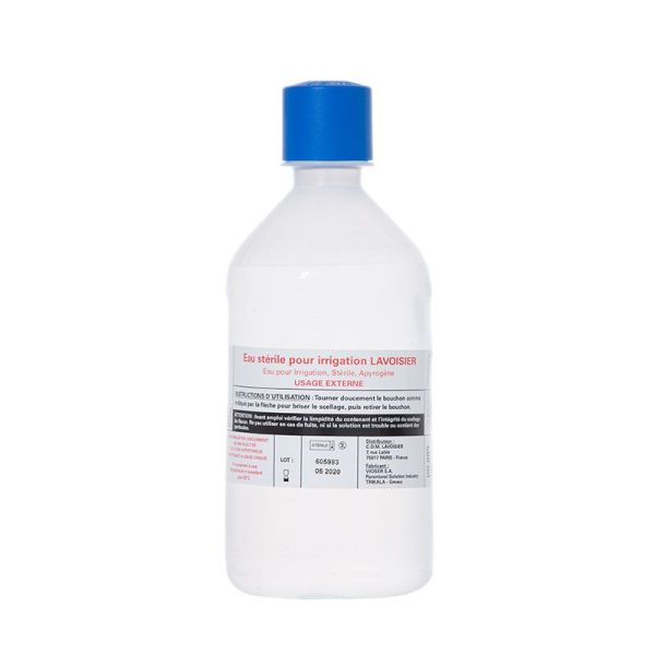 Eau stérile pour irrigation à usage externe (non injectable) - 500ml