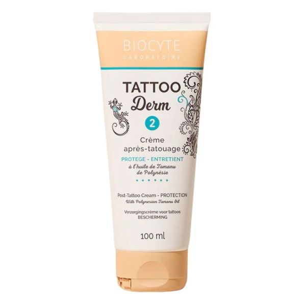 Crème après-tatouage Tattoo Derm 2 - Protège Entretient - 100 ml