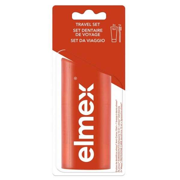 Set Dentaire de Voyage - 2 Dentifrices 12 ml + 1 Brosse à dents