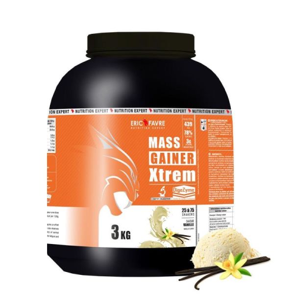 Mass Gainer Xtrem avec Creatine - Vanille - Pot 3 kg