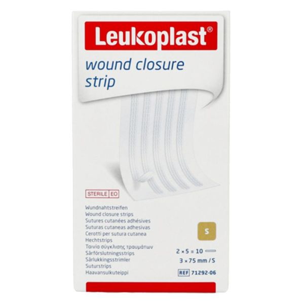 Wound Closure Strip - Sutures Cutanées Adhésives - 3 x 75 mm - 2 x 5 Strips