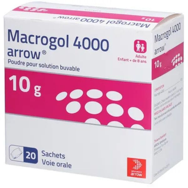 Macrogol 4000 10G - Constipation - Poudre suspension buvable - 20 sachets