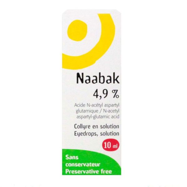 Collyre Naabak 4,9% - Conjonctivites et blépharoconjonctivites - Flacon 10ml