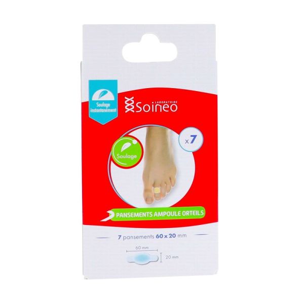 Pansements Ampoule Orteils - 6 x 2 CM - Par 7