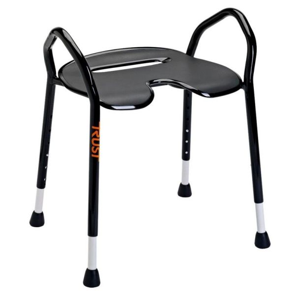 Tabouret de douche Let's Enjoy Noir