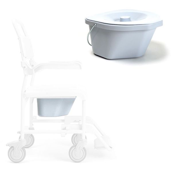 Seau ergonomique complet pour chaise de douche Pluo