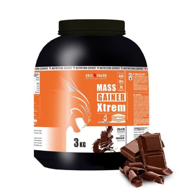 Mass Gainer Xtrem avec Creatine - Chocolat - Pot 3 kg