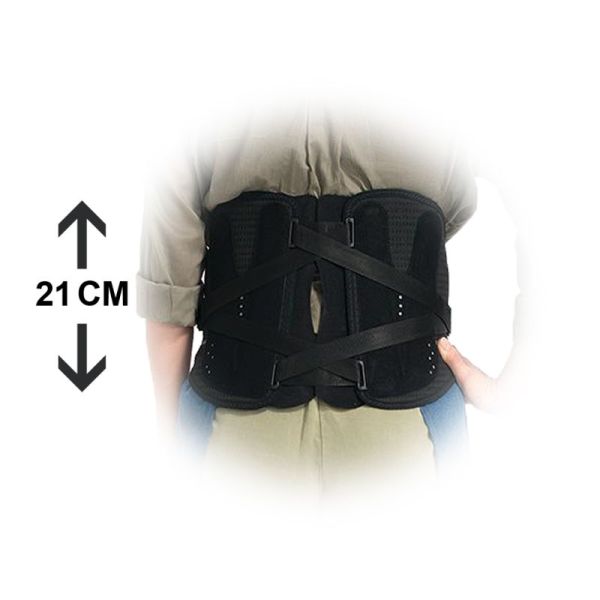 Ceinture de dos - Lombogib® Evolution - Noir - Hauteur 21 cm