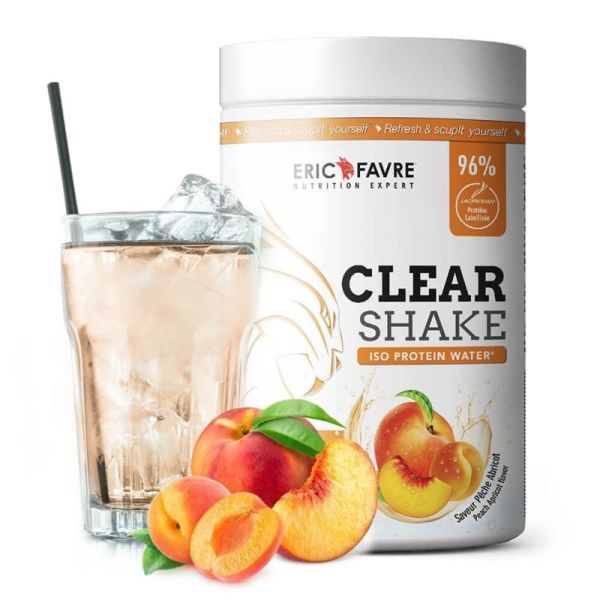 Clear Shake Iso Protein Water Pêche - Maintien masse musculaire - Pot 500 g