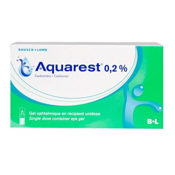 Aquarest 0,2% - Gel Ophtalmique - 60 Unidoses
