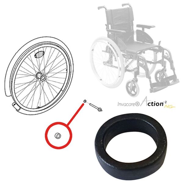 Chaussettes de protection pour roues de fauteuil roulant manuel