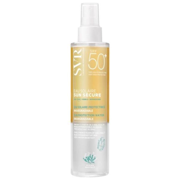 Eau Solaire Protectrice Biodégradable Sun Secure SP50 - 200 ml