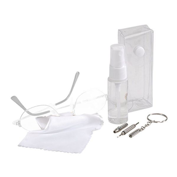 Kit de nettoyage pour lunettes/lunettes de soleil - Outil de nettoyage de  lentilles avec 2 jeux de tampons de rechange, bouteille de nettoyage de
