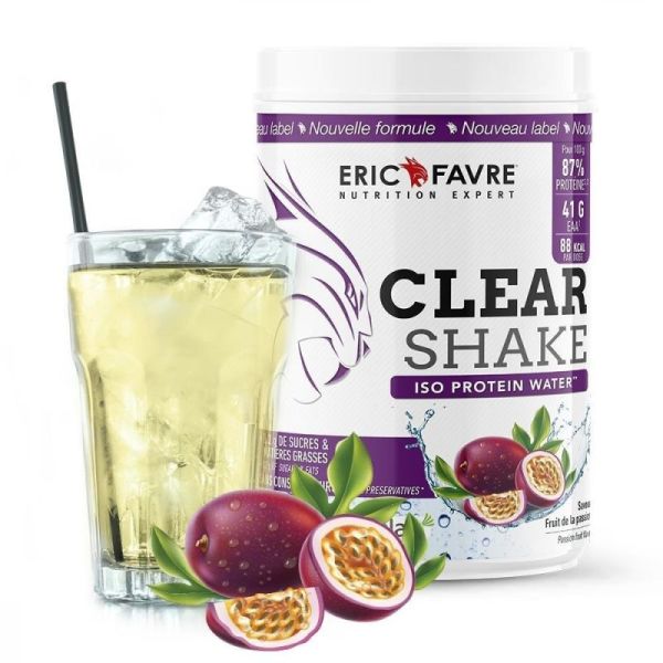 Clear Shake Iso Protein Water Fruit de la passion - Maintien masse musculaire - Pot 500 g