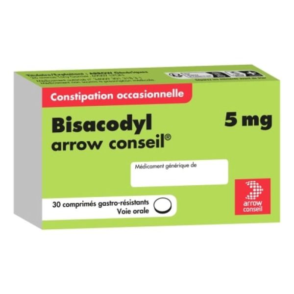Bisacodyl 5 mg - Constipation occasionnelle - 30 comprimés
