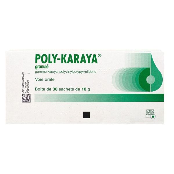 Poly-Karaya granulé - Diarrhée Constipation Météorisme - 30 sachets de 10g