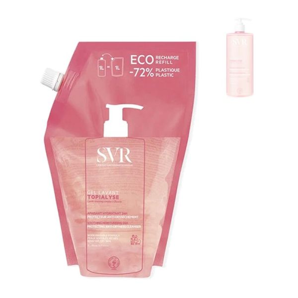 Éco-recharge 1L - Gel Lavant Topialyse - Apaisant Hydratant 24H