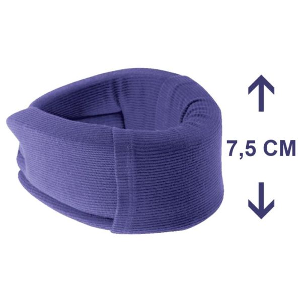 Collier cervical Bleu marine - C1 - Hauteur de cou 7,5 CM