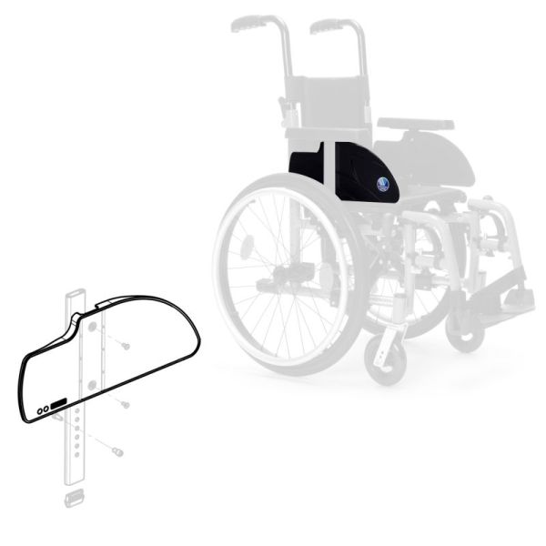 Plaque protège-vêtements repose-bras Droit pour accoudoir Bi5 - Fauteuil roulant