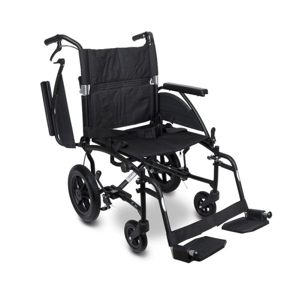 Fauteuil de Transfert Pliant Stan Up - Noir - Accoudoirs relevables