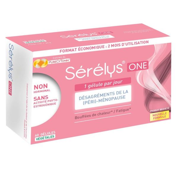 Sérélys One - Meno Désagréments de La (Péri)-Ménopause - Non hormonal - 30 gélules