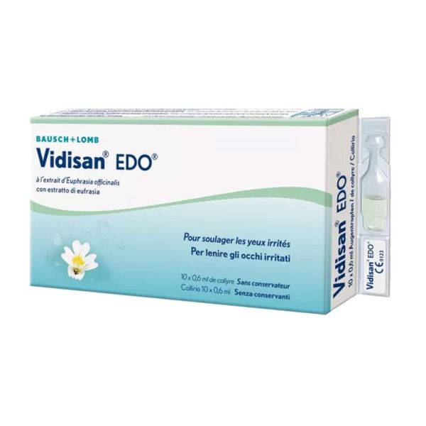 Vidisan EDO collyre - Yeux irrités - 10 unidoses 0,6 ml