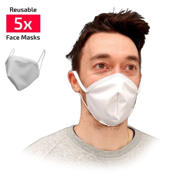 Masques Chirurgicaux FFP2 NR Blanc Adultes, 20 Masques