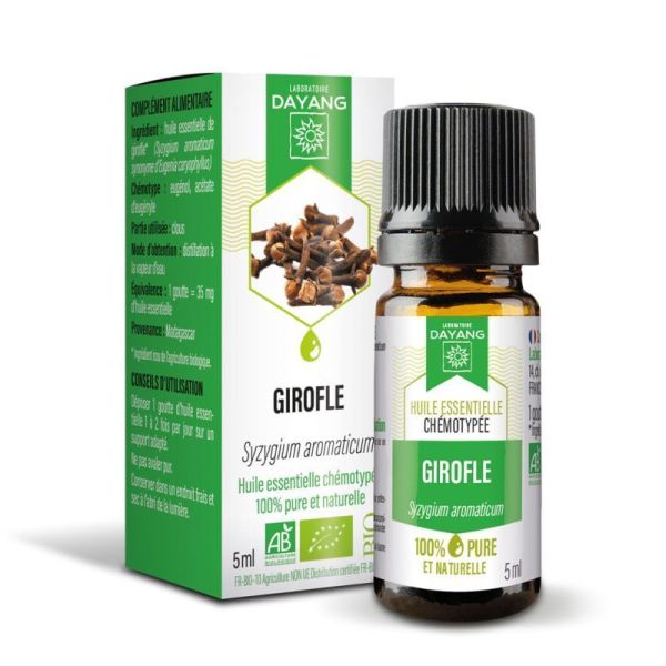 Huile essentielle Girofle - Stimulant Anti-septique - Flacon 5 ml