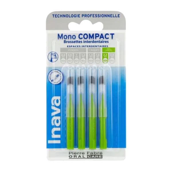 Brossette interdentaire Mono Compact - ISO 6 - 2,2mm - 4 brossettes