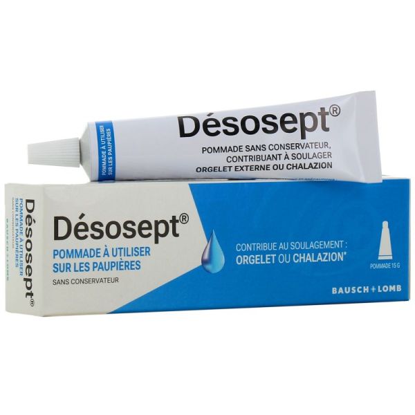 Pommade Désosept - Orgelet ou Chalazion Paupières - Tube 15g