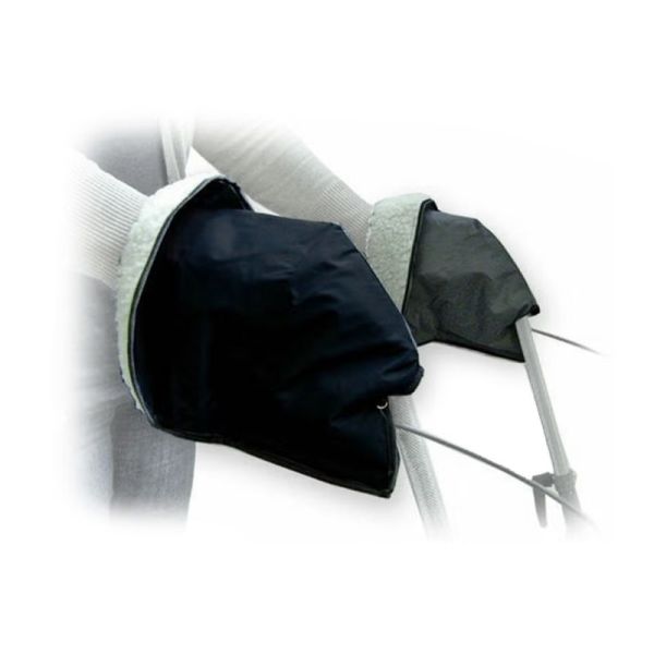 Gants chauffe mains pour fauteuil roulant ou déambulateur