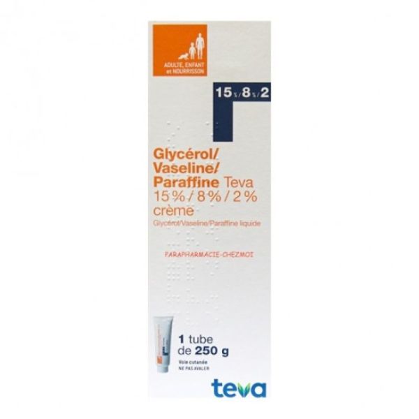 Glycérol 15% Vaseline 8% Paraffine 2% - Tube 250 g