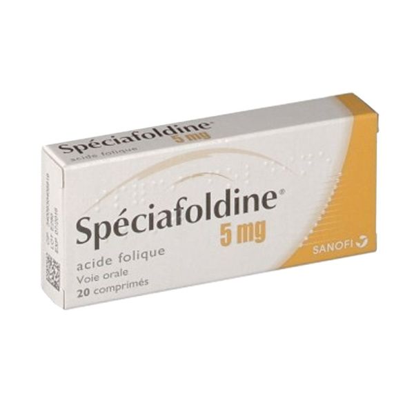 Spéciafoldine 5mg Acide folique - 20 comprimés