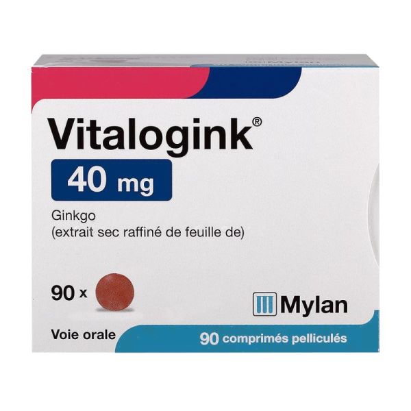 Vitalogink 40 mg - Troubles cognitifs - Mémoire - 90 comprimés