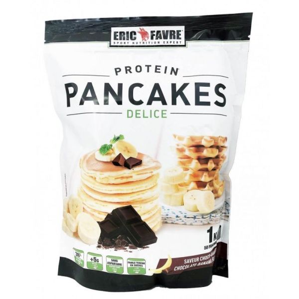 Pancake Protein - Choco banane - Gaufres et pancakes protéinés - Sachet 1kg