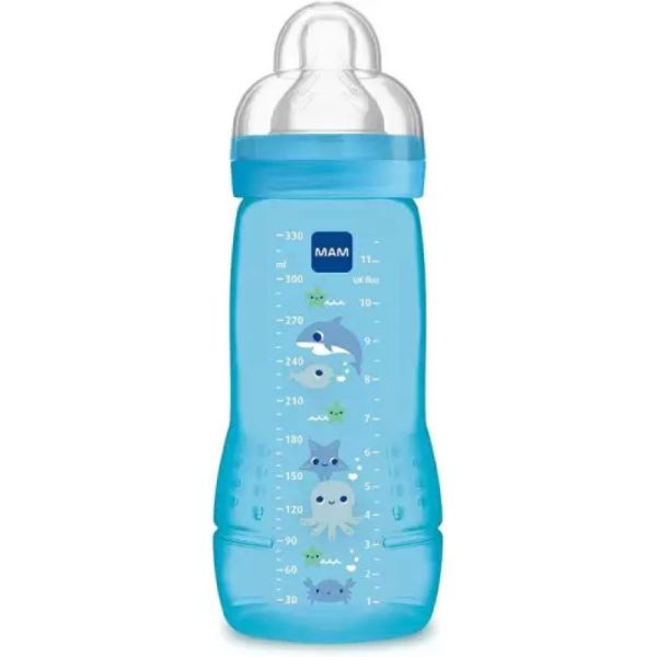Biberon Easy Active 2e âge - Bleu - 330ml - 6 mois et plus