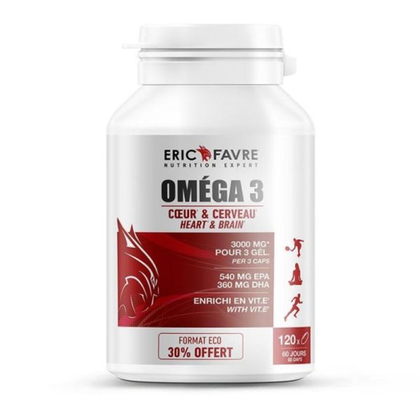 Omega 3 - Coeur et Cerveau - 120 capsules