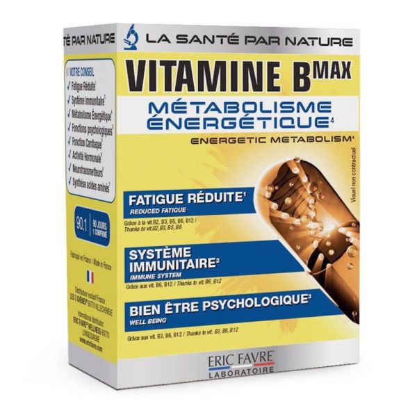 Vitamine B Max - Fatigue et Immunité - 90 comprimés