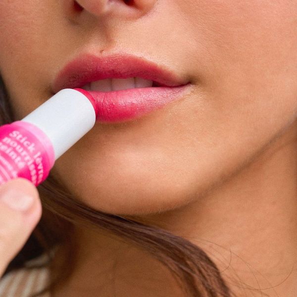 Stick à lèvres Rechargeable - Nourrissant teinté Framboise - au beurre de karité BIO - 4,5g