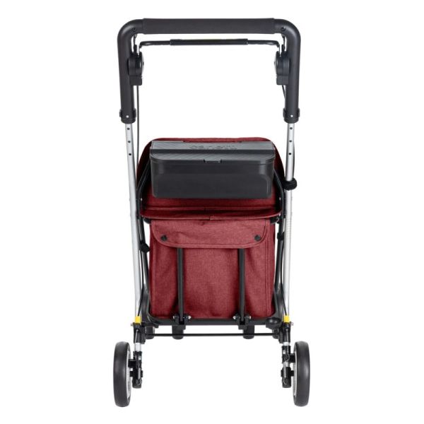 Lett800 - Déambulateur Caddy de courses - Rouge